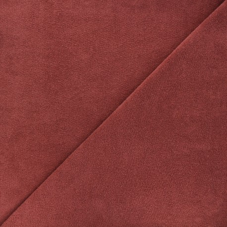 Tissu jersey éponge Cosy - terracotta x 10cm