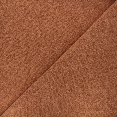 Tissu jersey éponge Cosy - caramel x 10cm