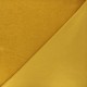 Tissu jersey éponge Cosy - jaune moutarde x 10cm