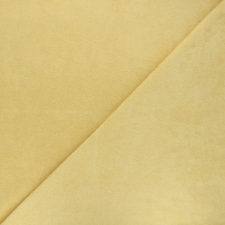 Tissu jersey éponge Cosy - vanille x 10cm