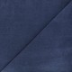 Tissu jersey éponge Cosy - bleu marine x 10cm