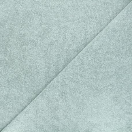 Tissu jersey éponge Cosy - vert de gris x 10cm