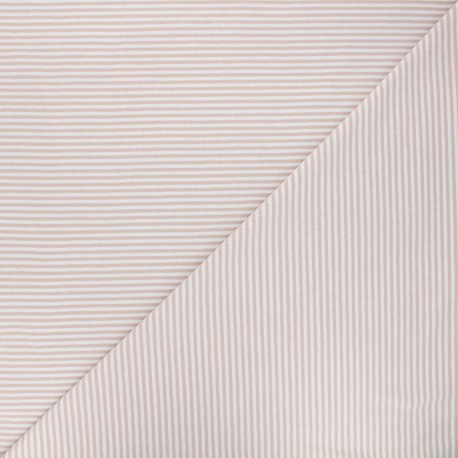 Tissu jersey Wally - rose clair x 10cm