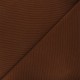 Tissu maille côtelée Ottoman - marron x 10cm
