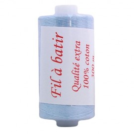 Bobine fil à batir (300m) - bleu