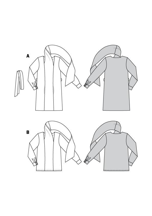 Patron blouse et robe col châle femme Burda n°5947