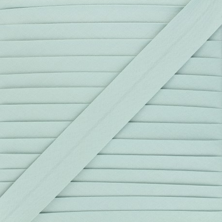 Biais coton bio 20 mm - vert sauge x 1m