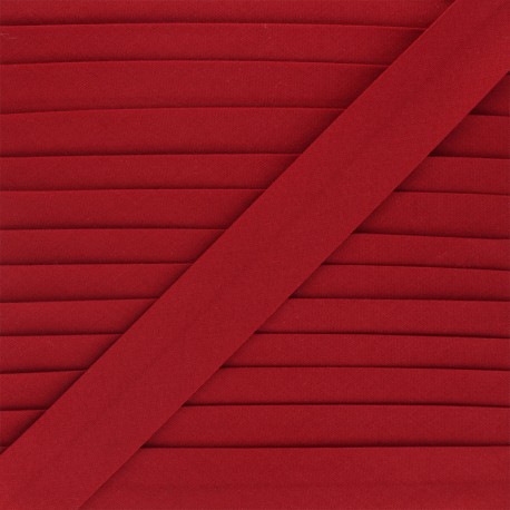 Biais Coton Bio 20 mm - Rouge