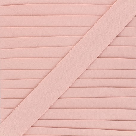 Biais coton bio 20 mm - blush x 1m