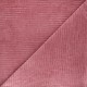 Tissu jersey velours côtelé Andrea - vieux rose x 10cm