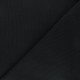Tissu jersey côtelé - noir x 10cm