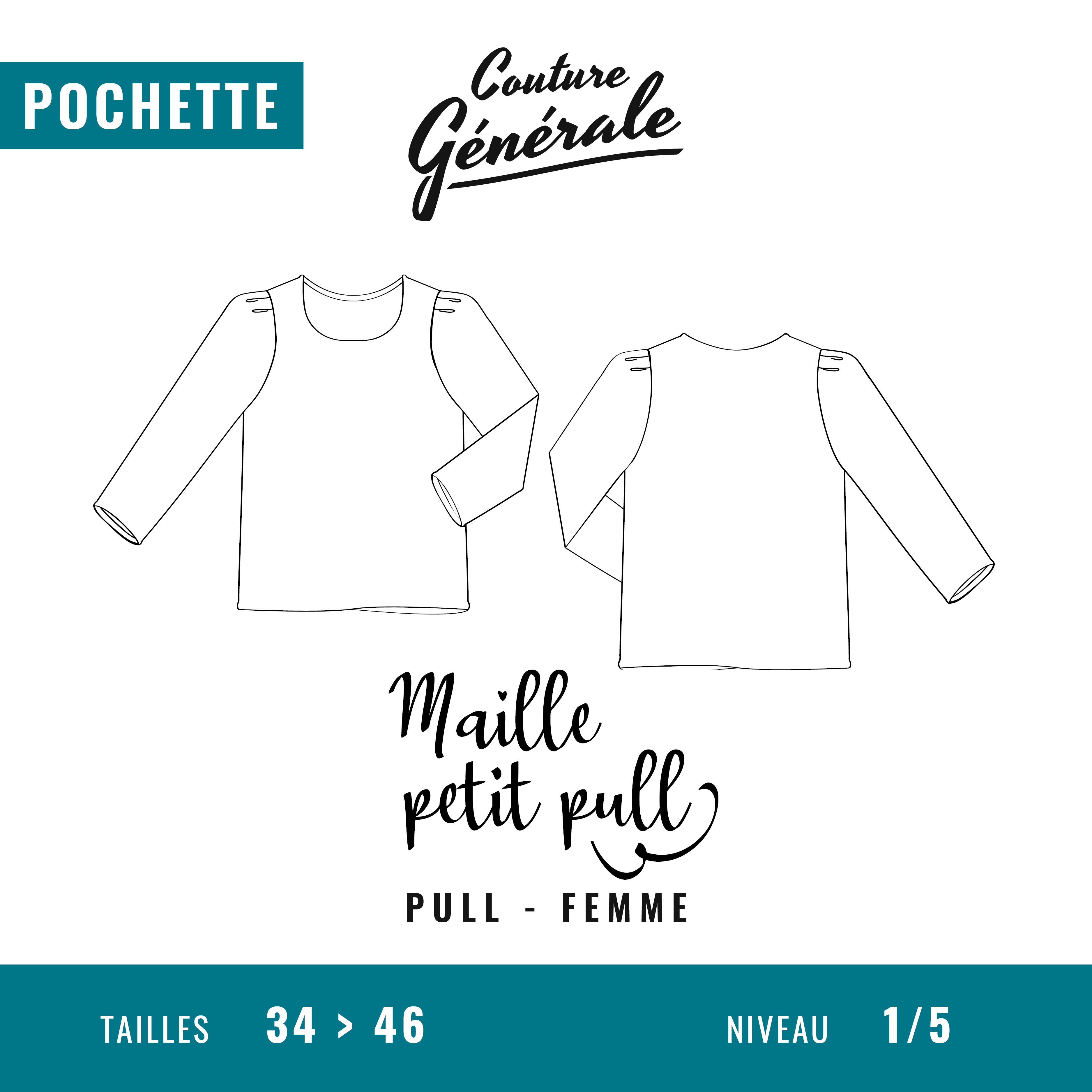 Patron Couture Générale Pull – Maille petit pull Couture Générale