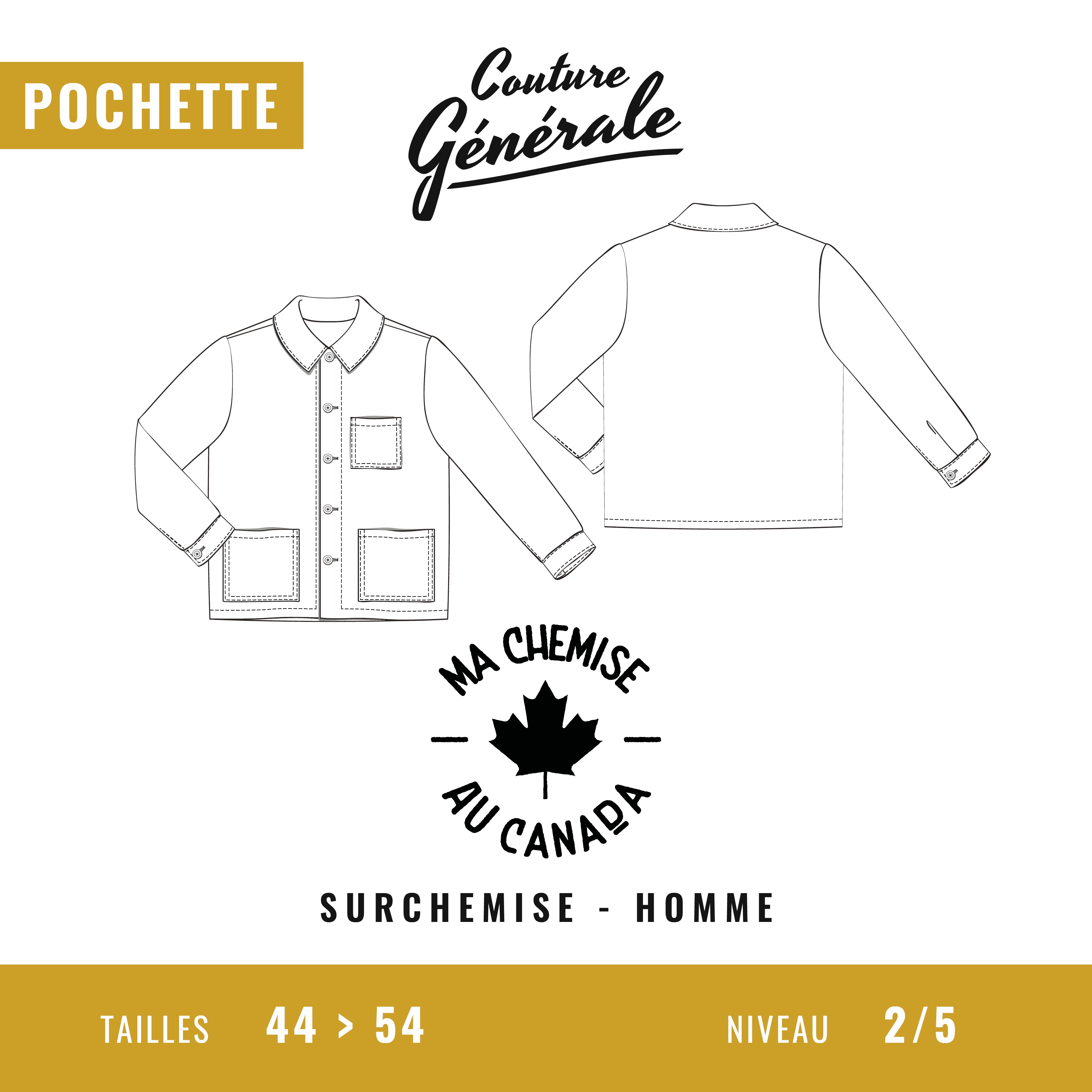 Patron surchemise Couture Générale – Ma chemise au Canada