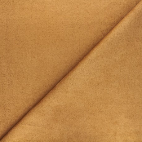 Tissu suédine élasthanne Lorena - noisette x 10cm