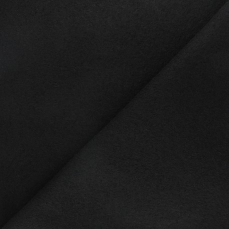 Tissu laine bouillie Scandi - noir x 10cm