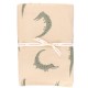 Coupon tissu jersey Poppy Léo le croco - beige (95 cm x 148 cm)