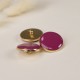 Bouton métal Clarence - violet