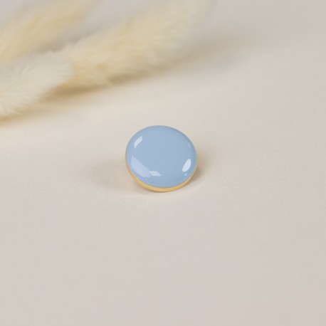 Bouton métal Clarence - bleu ciel