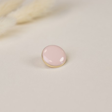 Bouton métal Clarence - rose