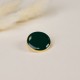 Bouton métal Clarence - vert sapin