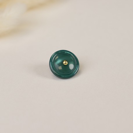 Bouton polyester Harmonie 15 mm - vert