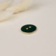Bouton métal Adèle - vert sapin