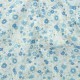 Tissu coton Été fleuri - bleu x 10cm
