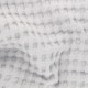 Tissu coton nid d'abeille XL Barbade - gris perle x 10cm