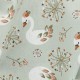 Tissu coton Ecyno - vert d'eau x 10cm
