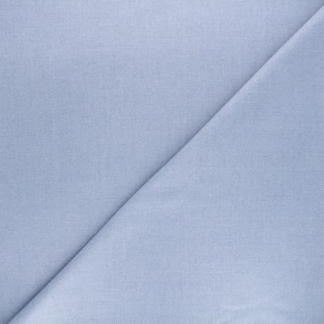 Tissu gabardine bambou uni - bleu clair x 10 cm