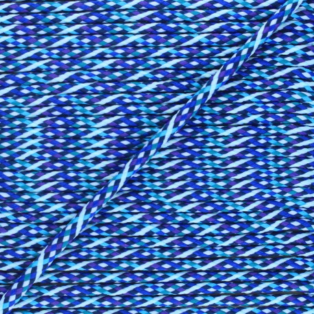 Cordon tressé Arlequin 7mm