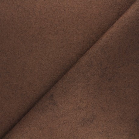 Feutrine de laine orange/marron