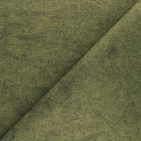 Feutrine de laine vert/turquoise/bleu-vert
