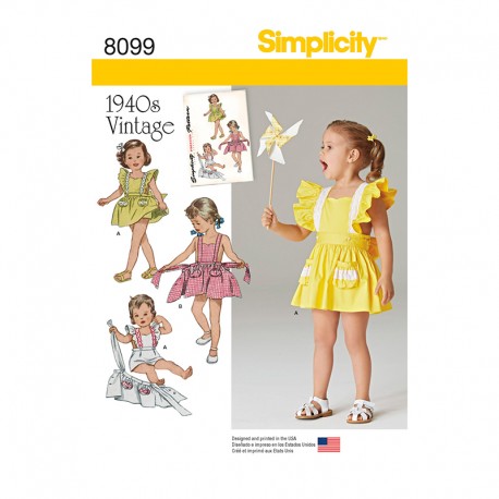 Patron combinaison enfant vintage - Simplicity n°8099