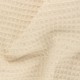 Tissu piqué de coton nid d'abeille Elliot - naturel x 10cm