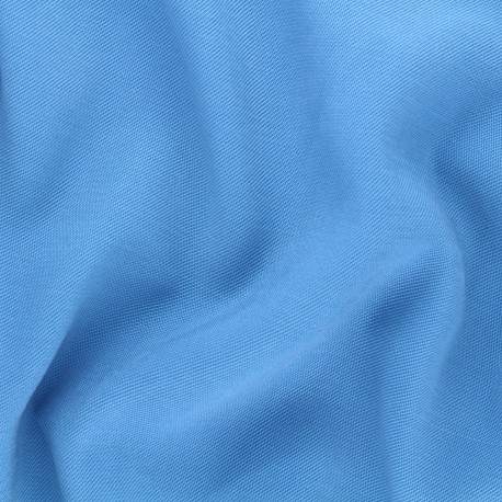 Tissu twill viscose Fibre Mood - bleu x 10cm