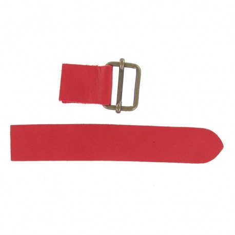 Patte cuir avec coulissant Rosso V2