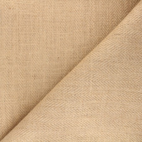 Tissu toile de jute chevron x 10cm