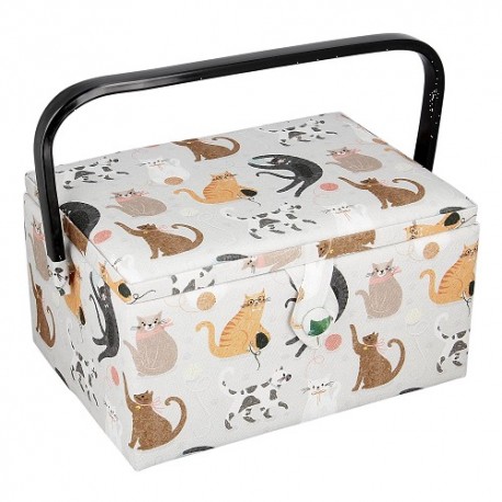 Boite à couture taille M - Chats & pelotes
