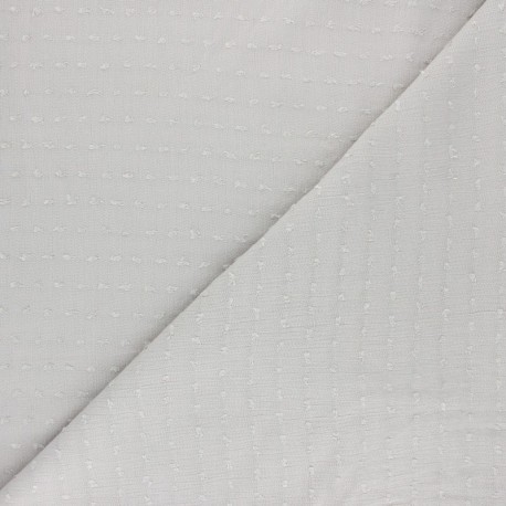 Tissu crépon de viscose plumetis x 10cm