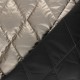 Tissu matelassé doudoune métallisé - doré