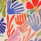 Tissu viscose Fleurs pop
