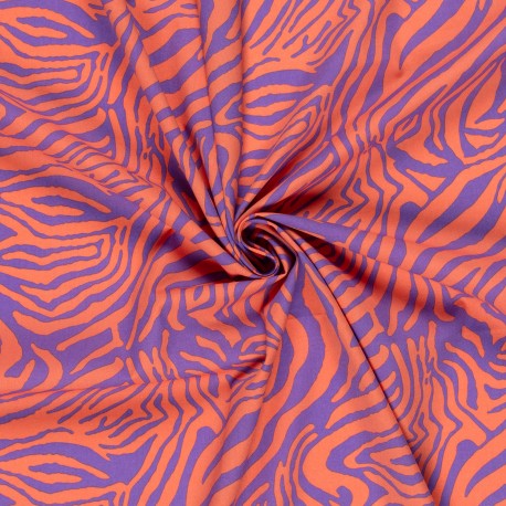 Tissu popeline de coton élasthanne Wildora