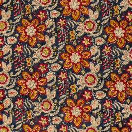 Tissu indien Kamshet - bleu marine