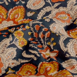 Tissu indien Kamshet - bleu marine
