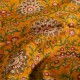 Tissu indien Chaukori - jaune moutarde