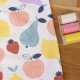 Tissu french terry Summer fruits - écru