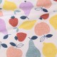 Tissu french terry Summer fruits - écru
