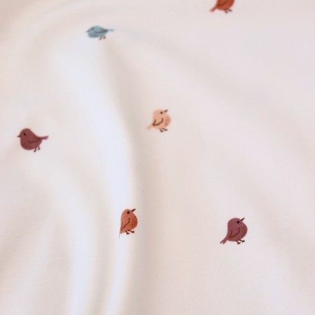 Tissu jersey Pioupiou - écru