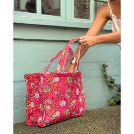 Kit couture - Sac cabas + trousse tissu indien